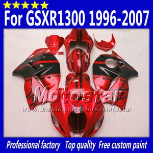 7 SUZUKI GSX1300R hayabusa abs hediyeler için kaporta 1996 - 2007 GSX 1300R 96-07 GSX parlak siyah kaporta siyah renkte SF27