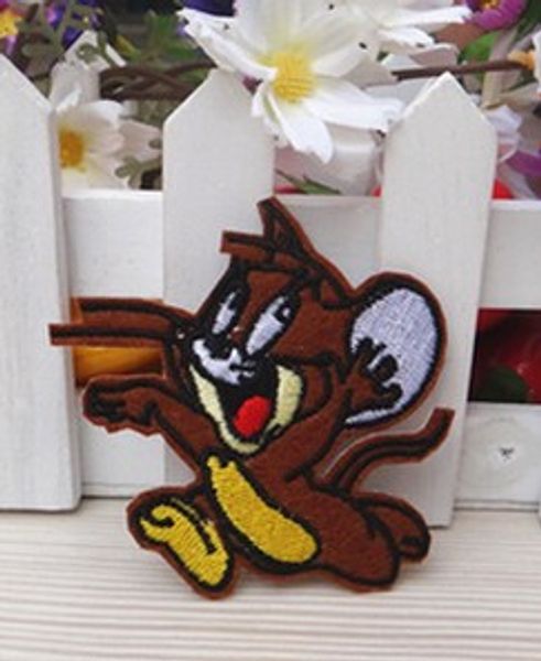 

Оптовые продажи~10 штук мультфильм милашка мышь Джерри (6,5 х 6 см) дети патч вышитые