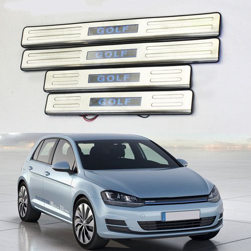 2017 Led Door Sill Illuminated Stainless Steel Scuff Plates Guard Vw Golf 08 12 From Ccmall, 33