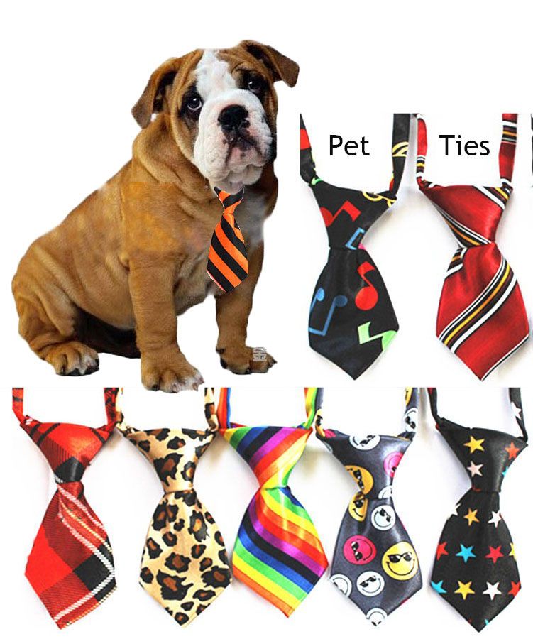 Pet Ties Necktie Adjustable Dog Bow Tie Necktie Dog Clothing Pet