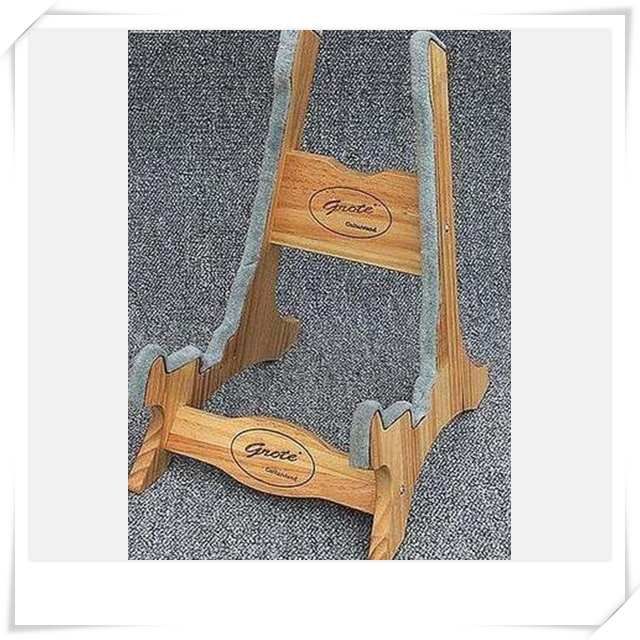 Solid Red Pine Wood Guitar Stand Foldable for Acoustic and Electric 