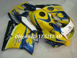 Honda CBR600F2 için motosiklet Fairing kiti 91 92 93 94 CBR600 F2 1991 1992 1994 ABS Üst Sarı mavi Fairings set + Hediyeler HG07