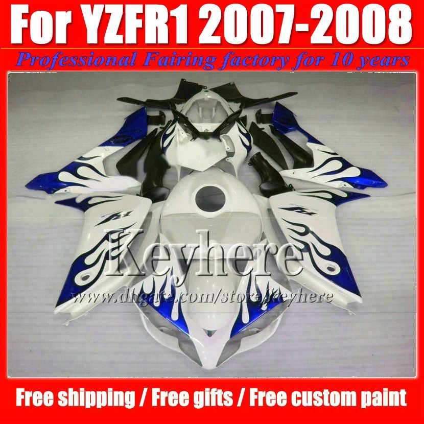 Customize motorcycle fairings for YAMAHA YZFR1 07 08 ABS fairing kit YZF R1 2007 YZF-R1 2008 blue flame in white body kits with 7 gifts Ip27, Same as picture
Customize motorcycle fairings for YAMAHA YZFR1 07 08 ABS fairing kit YZF R1 2007 YZF-R1 2008 blue flame in white body kits with 7 gifts Ip27, Same as picture