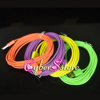 Wholesale 3M ft Color USB Data Charger Cable Cord amp Colorful Micro For iphone S ipad Samsung Galaxy