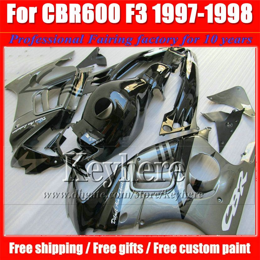 ABS low price gray black fairing kit for Honda CBR600 97 98 CBR 600 1997 1998 F3 fairings custom motorcycle parts with 7 gifts Fk40, Same as picture
ABS low price gray black fairing kit for Honda CBR600 97 98 CBR 600 1997 1998 F3 fairings custom motorcycle parts with 7 gifts Fk40, Same as picture