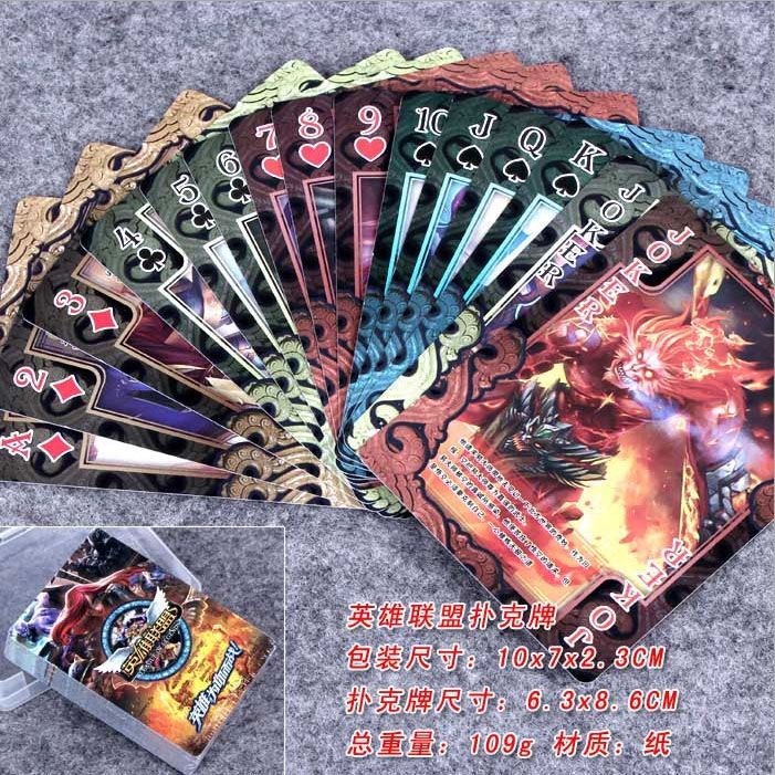 League Of Legends Figure Poker Playing Cards Lol Pattern Poker Plastic ...