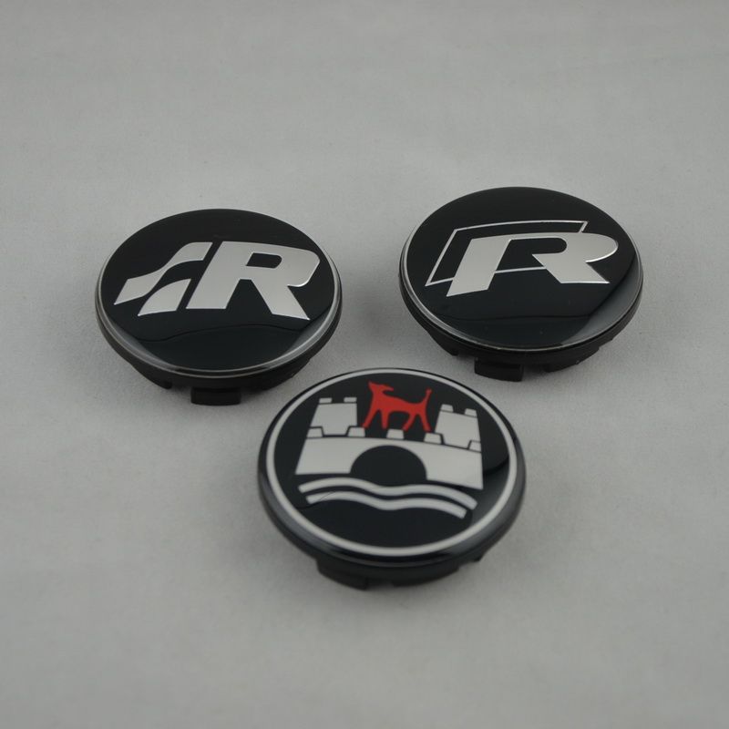 65mm VW GTI GOLF PASSART Wheel Center Cap R32 R WOLFSBURG Logo MIX Car