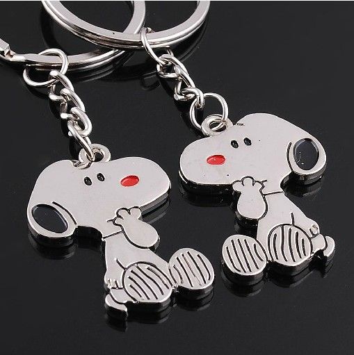 Lovers Key Ring Couple Keychain Rings Snoopy Advertising & Promotion