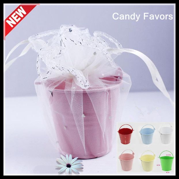 New Candy Favors Wedding Candy Mini Bucket Wedding Favors TIn Pails