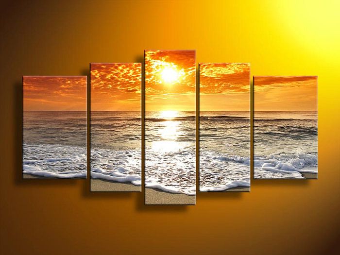 Hand Painted Hi Q Modern Wall Art Home Decorative Landscape Seascape