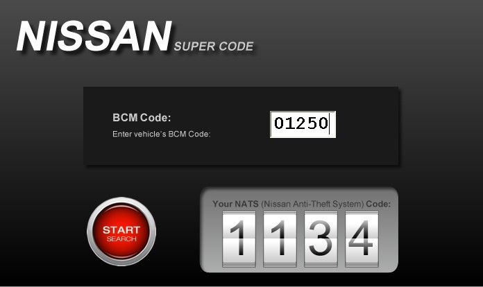 Nissan supercode #6