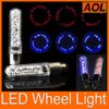 9 patterns 7leds Bike Bicycle car Motorcycle tire Spoke Wheel Valve LED Flash alarm Light Neon LED Flash Tyre Lights