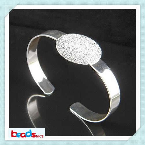 Beadsnice jewelry bracelet brass cuff bangle with 25mm flat pad nice for cabochon or cameo diy jewelry ID 4737
