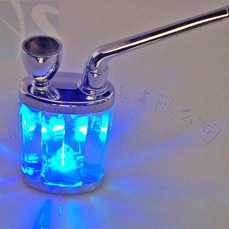 2017 Water Smoking Pipe Colorful Jziy 053 Flash Lamp Hookah Two Site