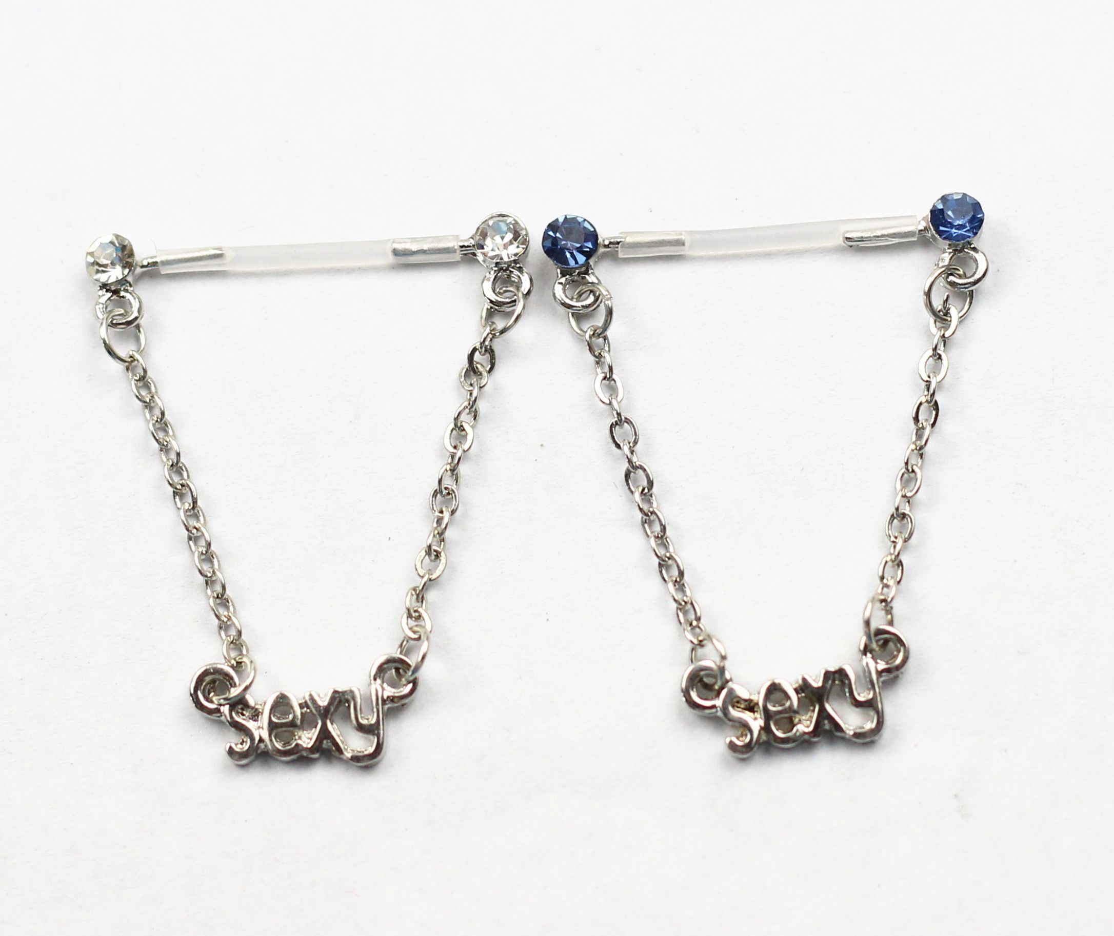 2017 Dangle Sexy Words Nipple Piercing Jewelry Nipple Rings 316l Steel