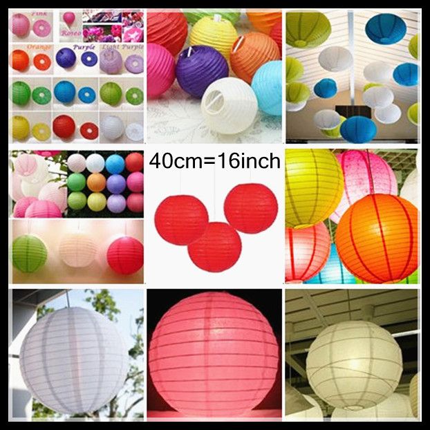 16''Wedding Favors Lanterns Lights 40cm 16inch Chinese Paper Lantern