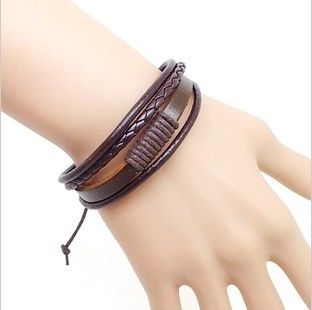 Xmas gift Vintage punk Multilayer Braid genuine Leather hemp Bracelet lovers Adjustable Fashion Multicolor 20pcs/lot
Xmas gift Vintage punk Multilayer Braid genuine Leather hemp Bracelet lovers Adjustable Fashion Multicolor 20pcs/lot