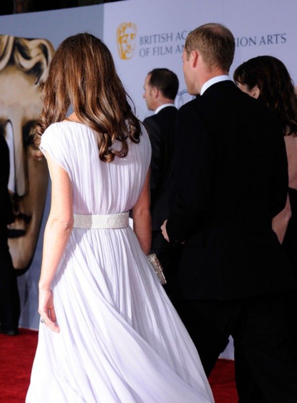 Classic Kate Middleton Red Carpet Dresses Lilac Long Prom Dresses Long Formal Evening Party Gowns with Sash