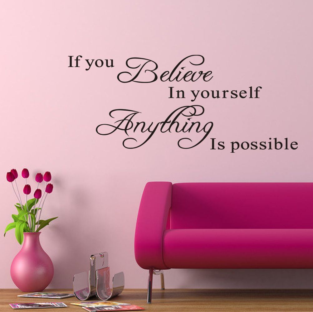 olesale Quote Wall Decals - Buy If You Believe