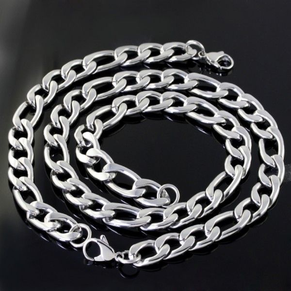 13mm High polished figaro chain necklace & bracelet 316L Stainless Steel jewelry set for Men's gift, Silver
13mm High polished figaro chain necklace & bracelet 316L Stainless Steel jewelry set for Men's gift, Silver