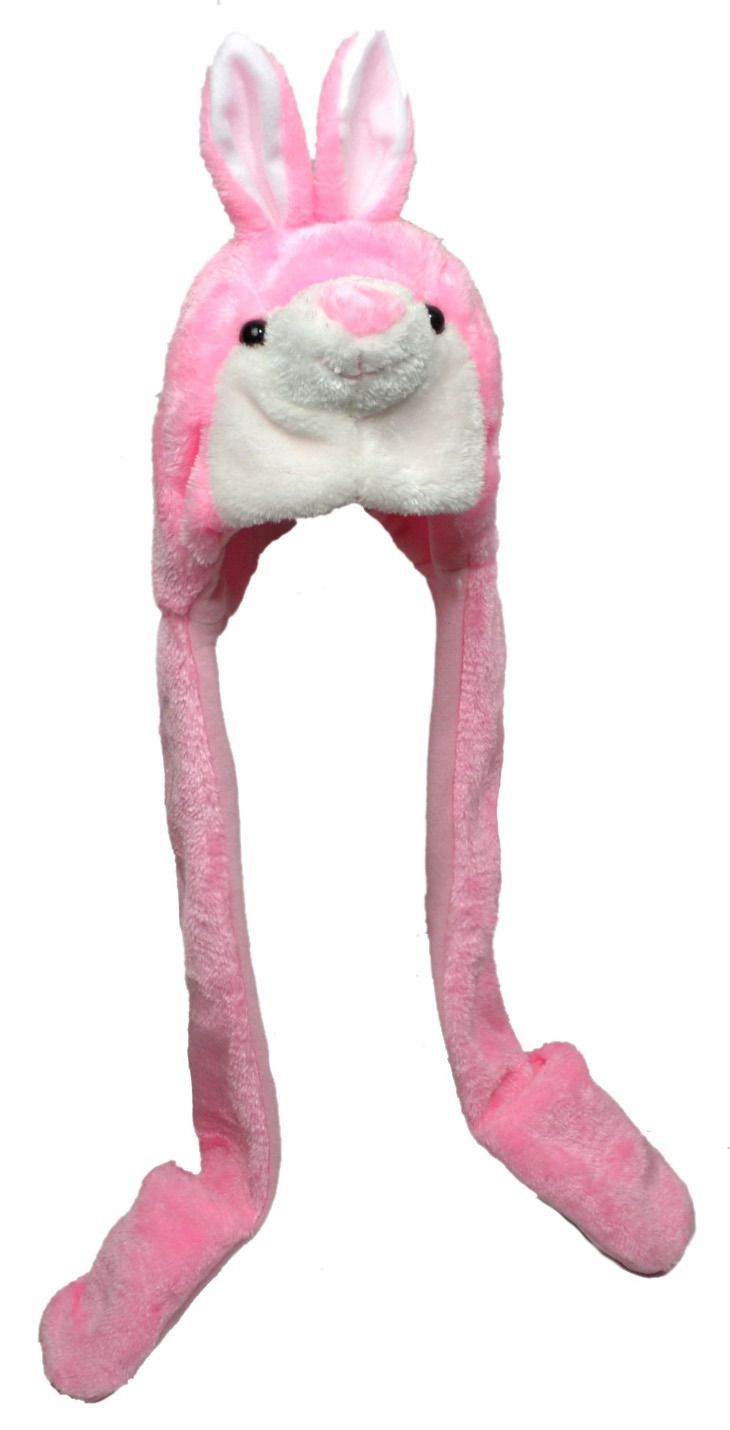 Kids Panda/rabbit Hat with Attached Mittens/scarf, Animal Hat, 38