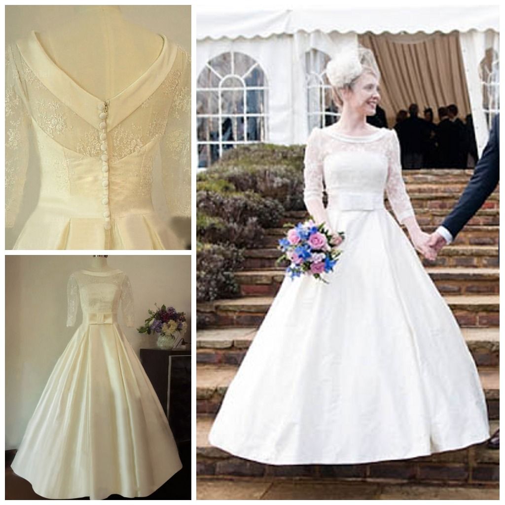 Vintage wedding dresses three quarter length