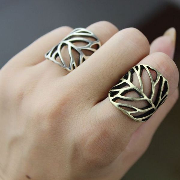 Engagement Ring Gold Band Rings Hollow Leaves Exaggerated Ring Cheap ... Engagement Ring Gold Band Rings Hollow Leaves Exaggerated Ring Cheap ...