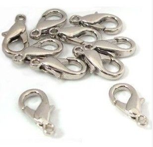 30pcs lot More Choose size(9mm-23mm) Top Quality Jewelry Findings accessories Strong stainless steel lobster clasps & Hooks