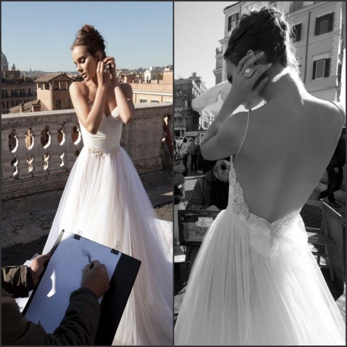 naked wedding dresses