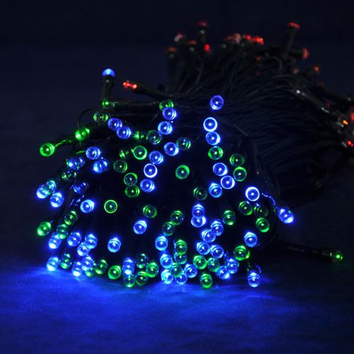 200leds,Rgb Led String Decoration Christmas Tree Light Bulb With Solar Panel,For Ktv,Music Hall ...