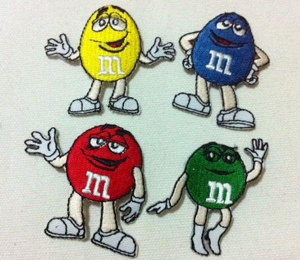 Wholesales 40 Pieces mixed colors High Quality Cartoon M&M Chocolate Logo Kids Patch Embroidered Applique Iron On Patch (R)
Wholesales 40 Pieces mixed colors High Quality Cartoon M&M Chocolate Logo Kids Patch Embroidered Applique Iron On Patch (R)