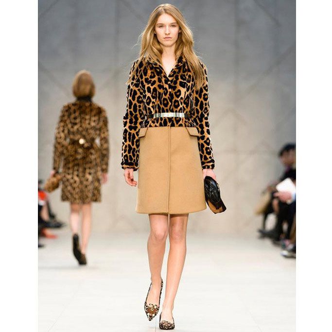 Runway Fashion Classic Check Lined Leopard Print Knee Length Wool Winter Long Coat Women Designer Dress Coats Womens Outerwear From Awedj156