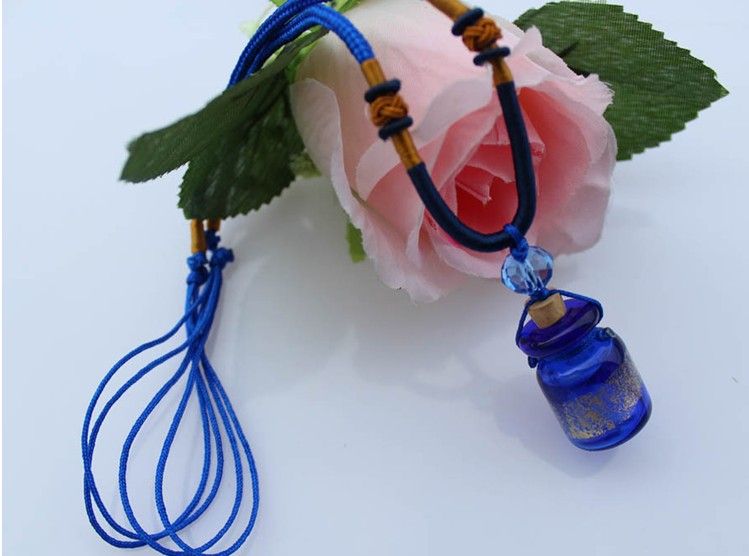 Bottle Necklace Pendant Diffuser Jewelry Charm Glass Perfume Bottle Necklace with Pendant Vial Essential Oil Bottle Pendant