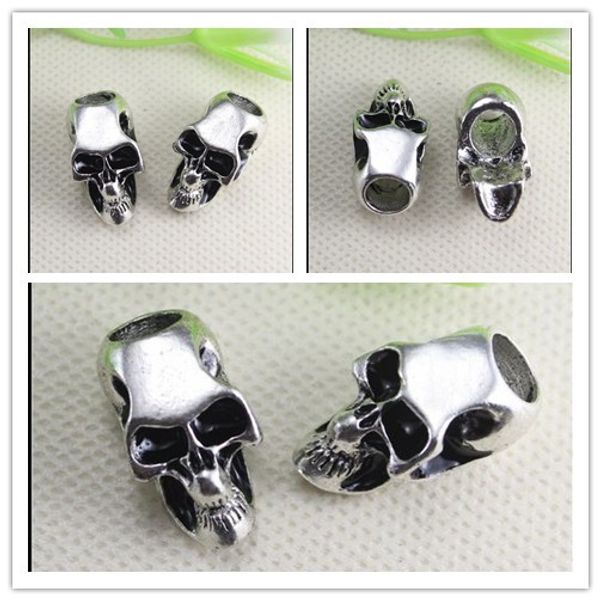 50PCS Antique Silver Tone Pave Skull Big Hole Beads Fit European making Bracelet jewelry findings
50PCS Antique Silver Tone Pave Skull Big Hole Beads Fit European making Bracelet jewelry findings
