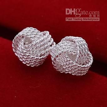 925 silver plated earrings Fashion 28 style mixed