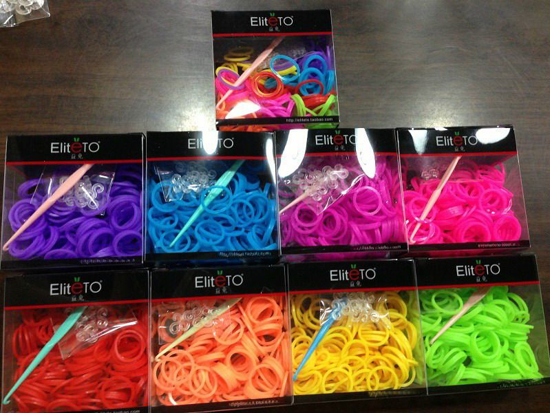 DIY Loom Bands Lucky Loomz Toy DIY Jewelry Silicon Bands with S Shape