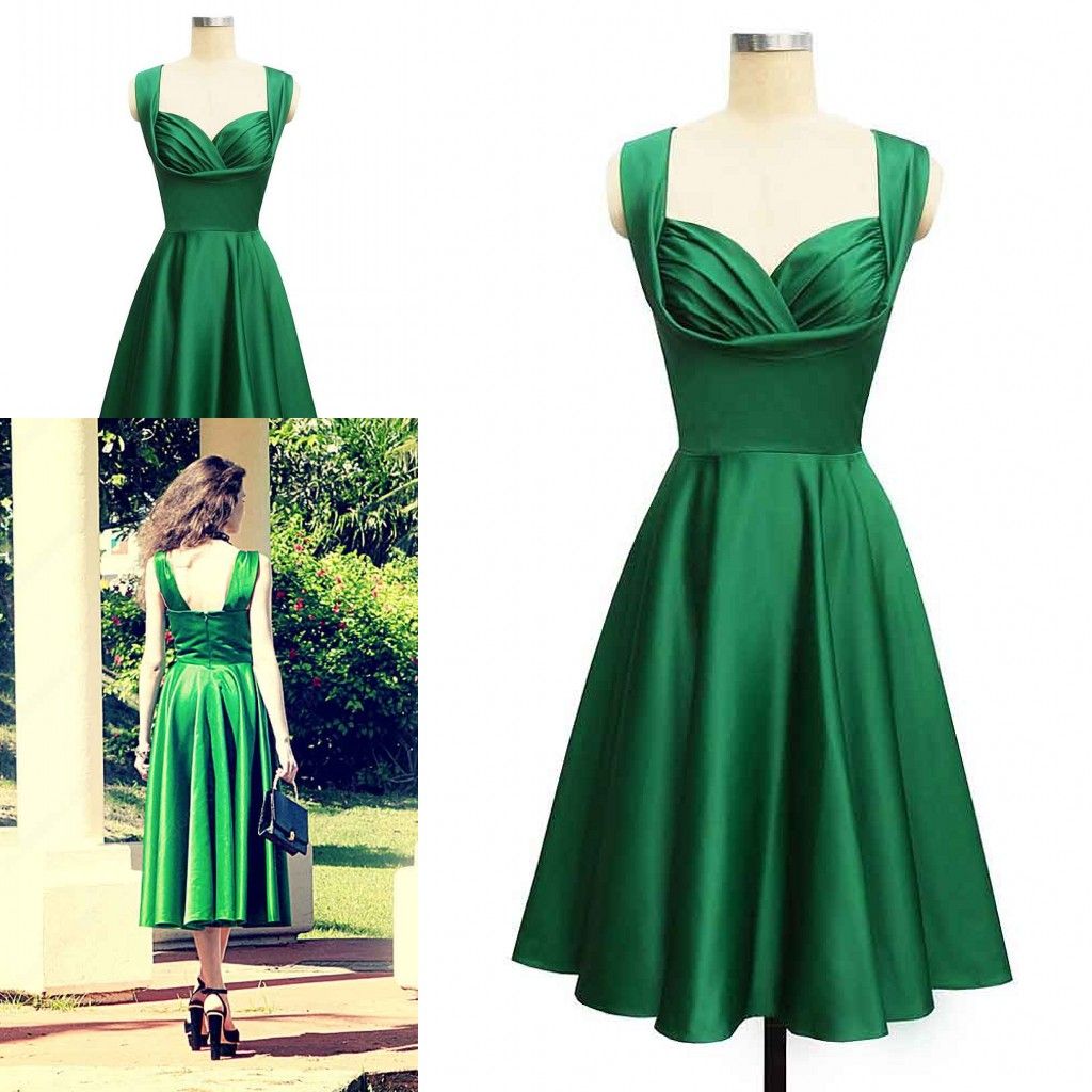 teal green cocktail dress