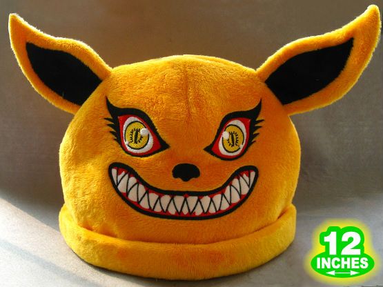naruto nine tailed fox plush