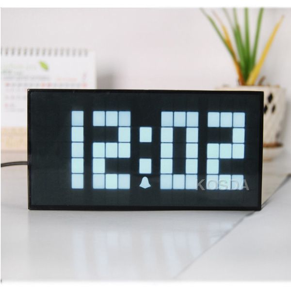 Modern Design Big Font Cuboid Plastic Shell Led Alarm Clock Electronic Snooze Alarm Table Clock Office Colorful Desk Clock
Modern Design Big Font Cuboid Plastic Shell Led Alarm Clock Electronic Snooze Alarm Table Clock Office Colorful Desk Clock