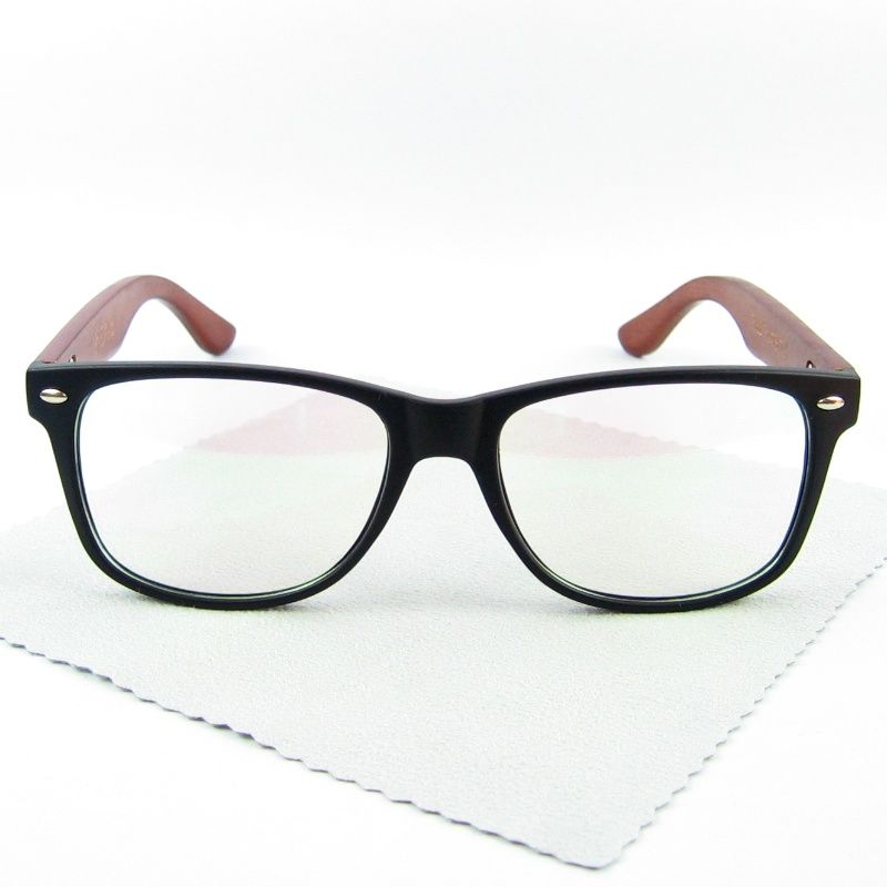 Wood Vintage Optical Frame With Clear Glasses Fashion Glasses Frame Pc