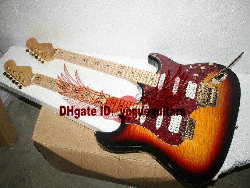Custom Shop Double Neck Guitars 6 Strings 12 Strings Electric Guitar In