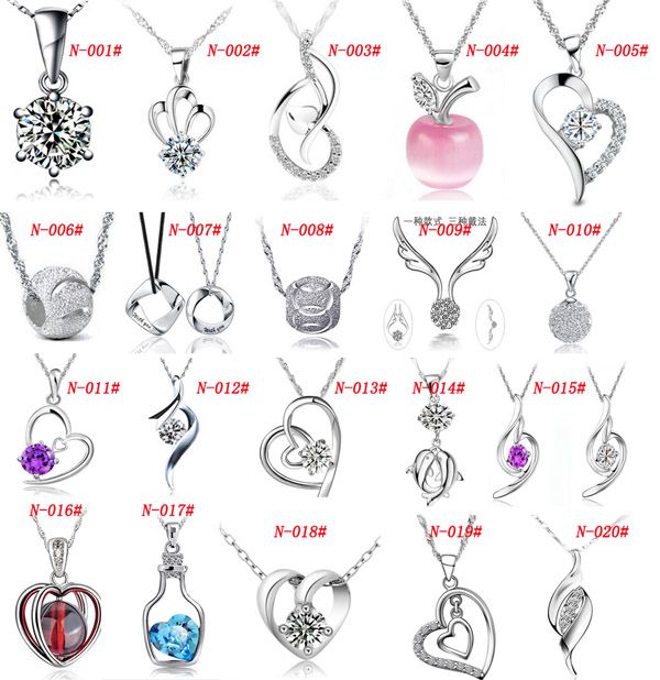 MXZA 925 Sterling Silver Pendant Necklace Wedding Crystal Jewelry Set With White gold plating Different Styles Mix Order Fashion Jewelry
MXZA 925 Sterling Silver Pendant Necklace Wedding Crystal Jewelry Set With White gold plating Different Styles Mix Order Fashion Jewelry