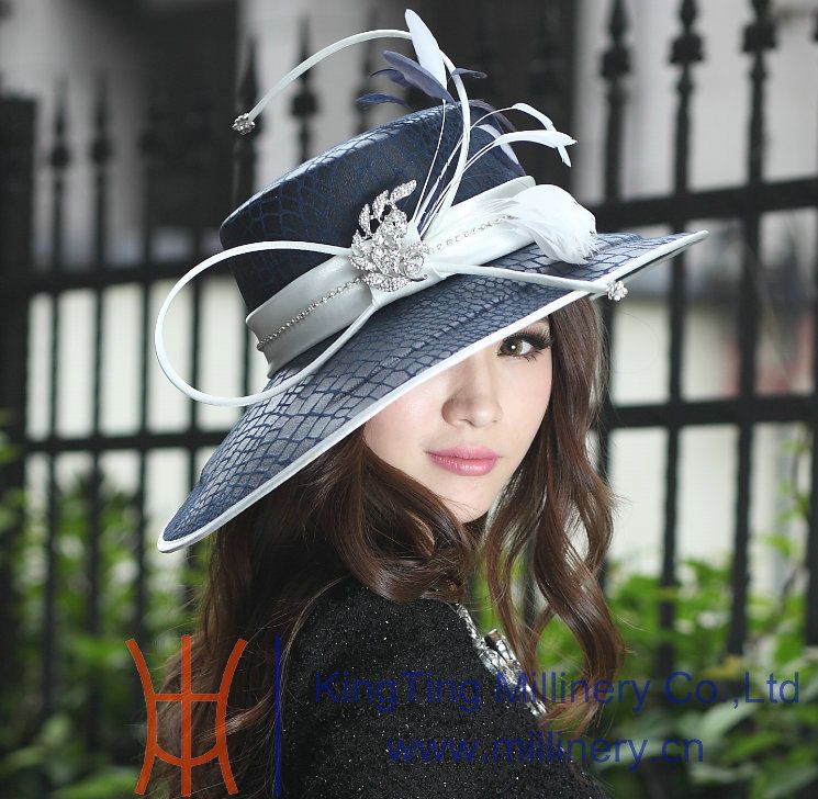 Women Dress Hat Satin Dress Hat Fashion Dress Church Hat Ladies' 100