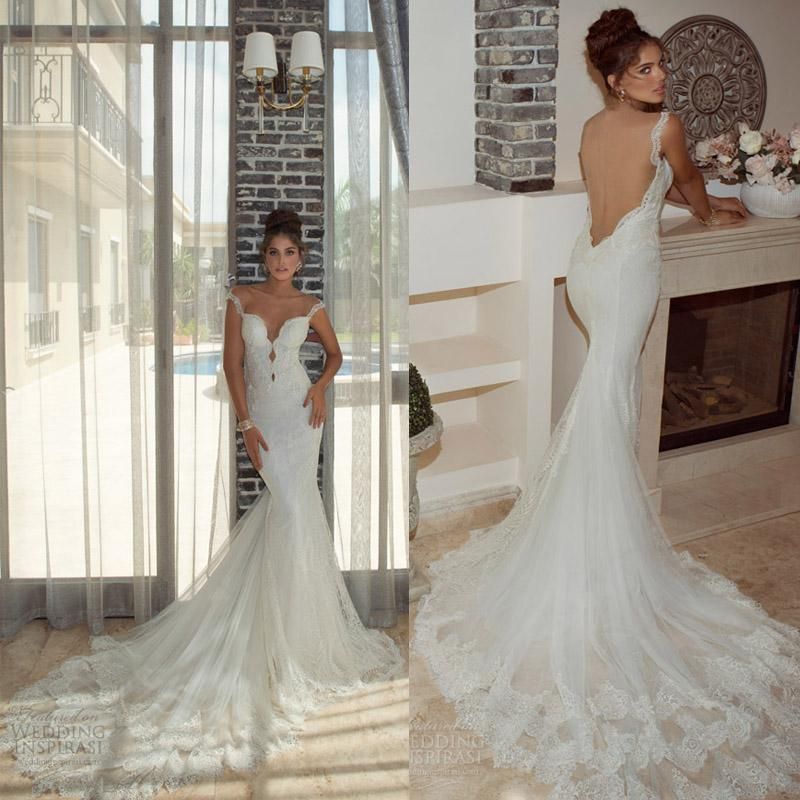 Open back wedding dresses