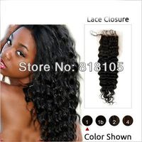 7A 3.5*4 Peruvian Lace Closure Body Wave Virgin Human Hair Closure With Bleached Knots