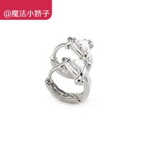 Cheap Korean jewelry earrings gold-plated 18K white gold zircon small ... Cheap Korean jewelry earrings gold-plated 18K white gold zircon small ...