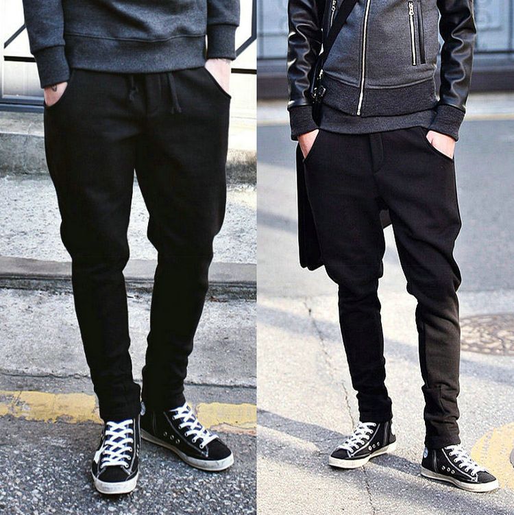 NEW Men Korea Casual Hipster Trendy Harem Baggy Hip Hop Dance Taper