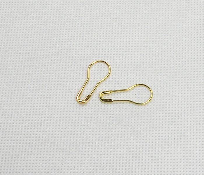 1000 pcs Bulb Gourd Pearshaped Brass safety pins Black Silver Gold Bronze color