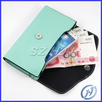 For Apple iPhone Metal For Christmas 5.5 inch dual layer leather money
