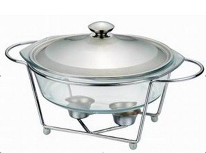 3.5l Glass Buffet Dish Chafing Pot Food Warmer Pyrex Glass Chafing Dish Arcuisine Aceno French